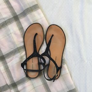 BOGO 1/2 OFF black bejeweled sandals